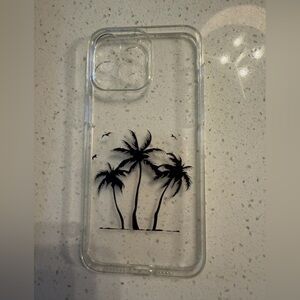 Clear Palm Tree Phone Case